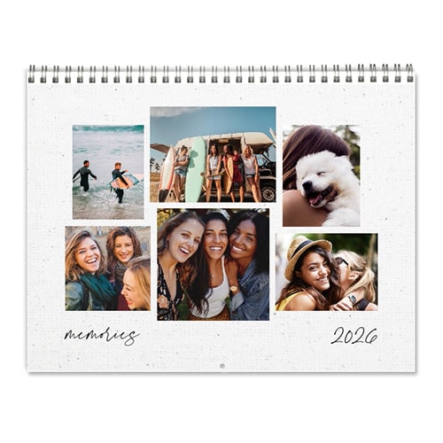 2026 calendar with picture of friends