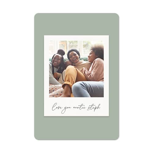 photo magnet with picture of friends