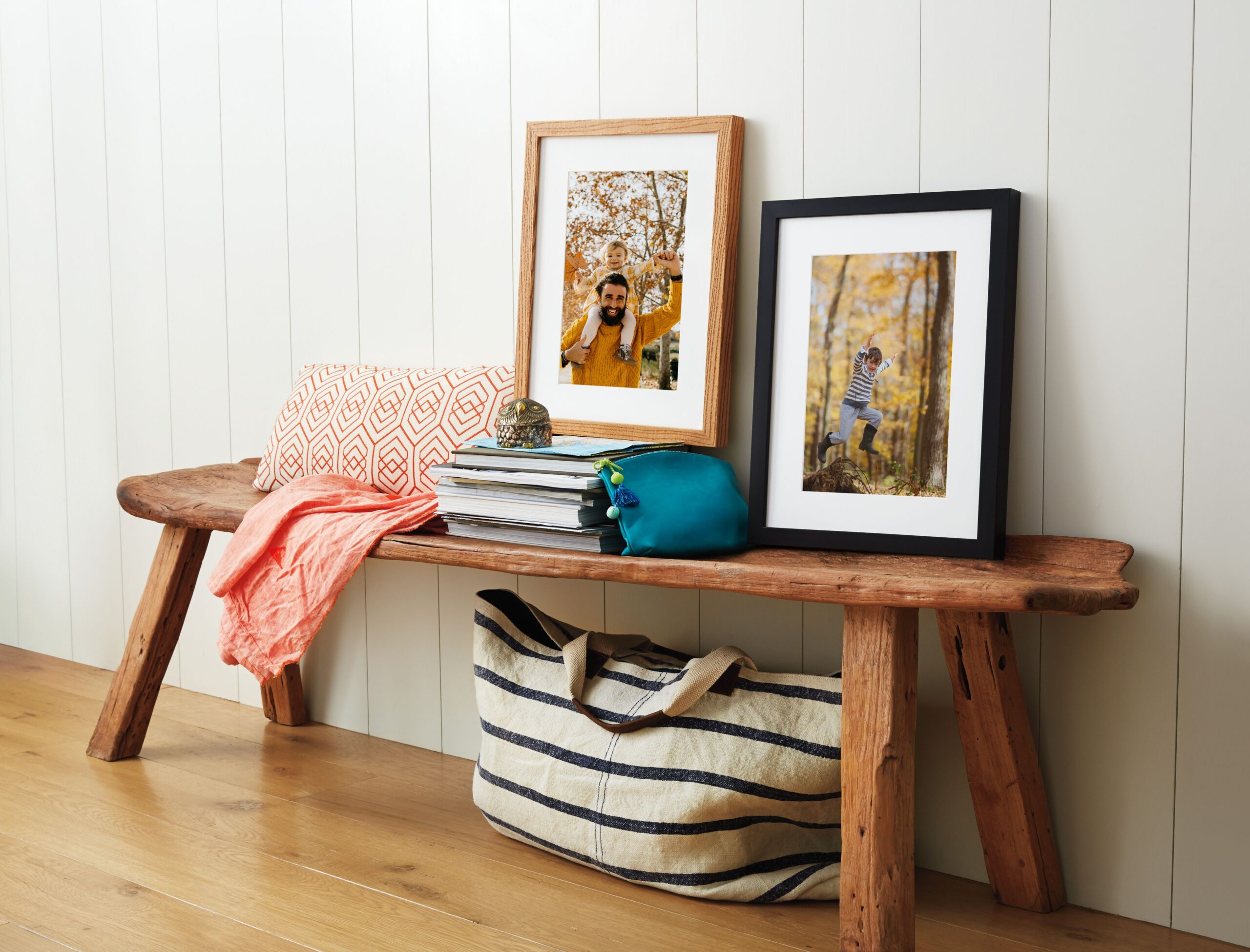 two 8x10 matted framed prints